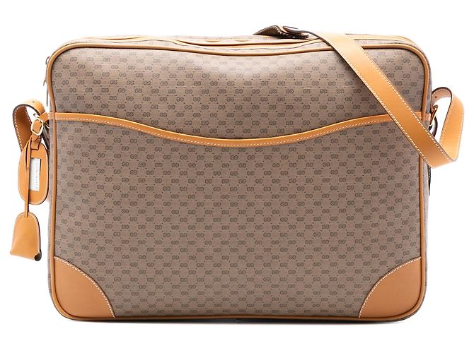 Borsa a tracolla Gucci Micro GG Supreme beige