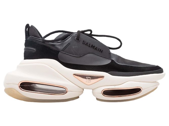 Balmain B-bold Low-Top Sneaker Schwarz & Weiß Größe 41