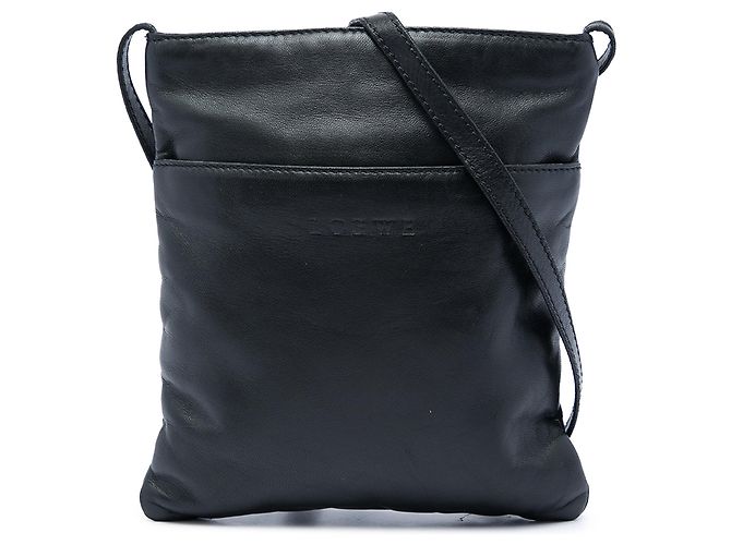 Borsa a tracolla in nappa nera LOEWE Nero