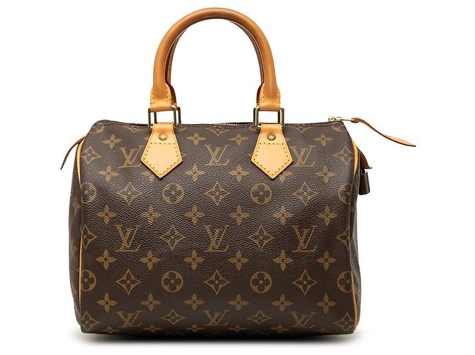 Borsa Boston Louis Vuitton Monogram Speedy 25 marrone