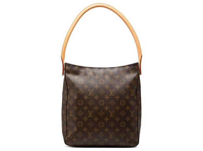 Bolsa de ombro Louis Vuitton Monogram Looping GM marrom