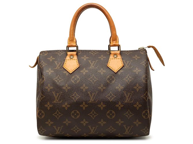 Borsa Boston Louis Vuitton Monogram Speedy 25 marrone