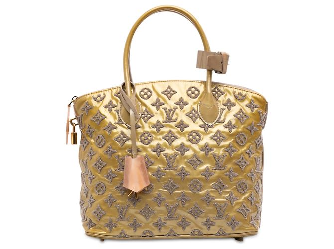 Borsa Louis Vuitton Monogram Fascination Lockit oro D'oro 