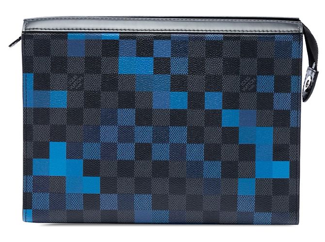 Pochette Voyage MM Damier Graphite Pixel Louis Vuitton Gris