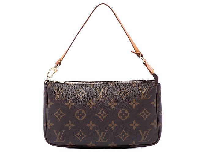 Borsa a tracolla Louis Vuitton Monogram Pochette Accessoires marrone