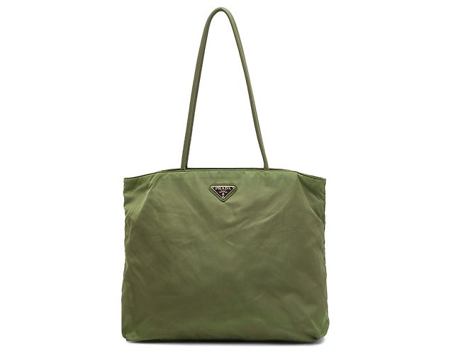 Tote Prada Tessuto verde 