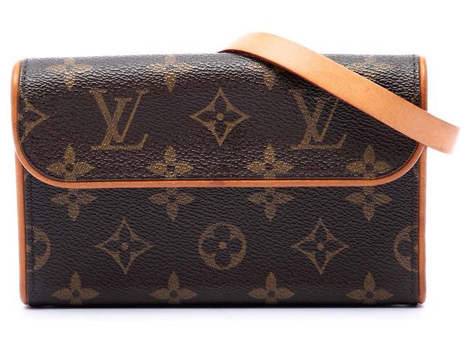 Gürteltasche Louis Vuitton Monogram Pochette Florentine braun