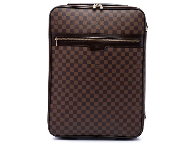 Borsa da viaggio Louis Vuitton Damier Ebene Pegase 55 marrone