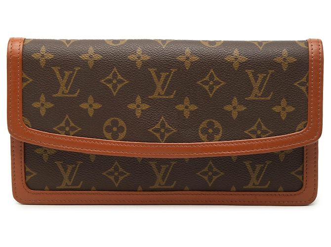 Clutch Louis Vuitton Monogram Pochette Dame PM marrone