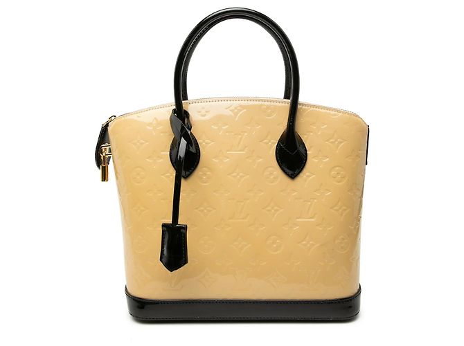 Bolsa Louis Vuitton Monogram Vernis Lockit PM Bege