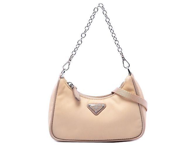 Borsa Prada Mini Tessuto Re Edition 2005 Beige