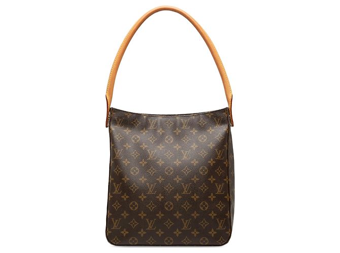 Borsa a tracolla Louis Vuitton Monogram Looping GM marrone