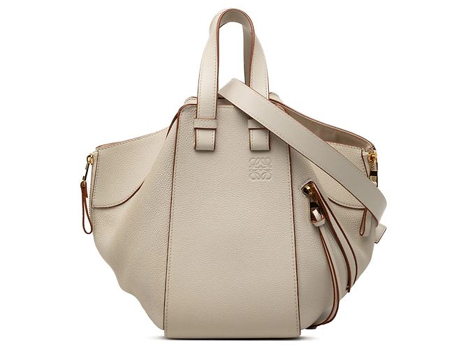 Bolsa Hammock em couro de bezerro de grão médio cor Tan LOEWE Camelo