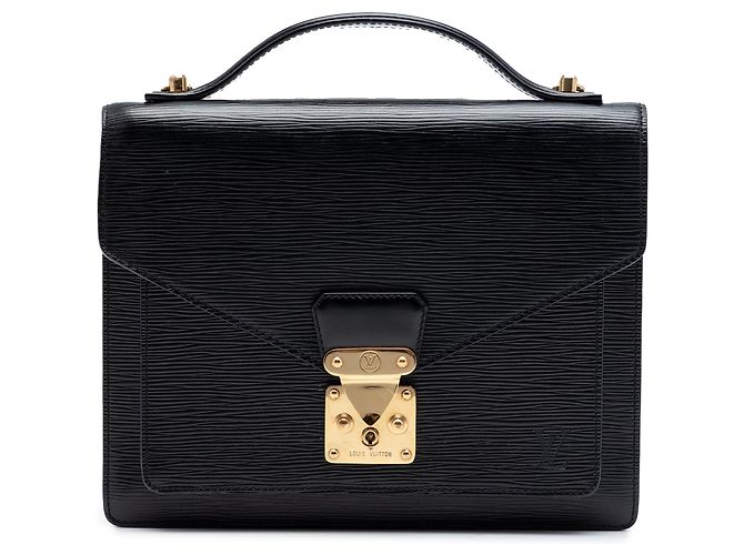 Borsa Louis Vuitton Epi Monceau 28 nera Nero