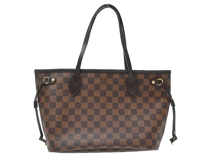 Tote Louis Vuitton Neverfull Damier Ebene PM Castaño