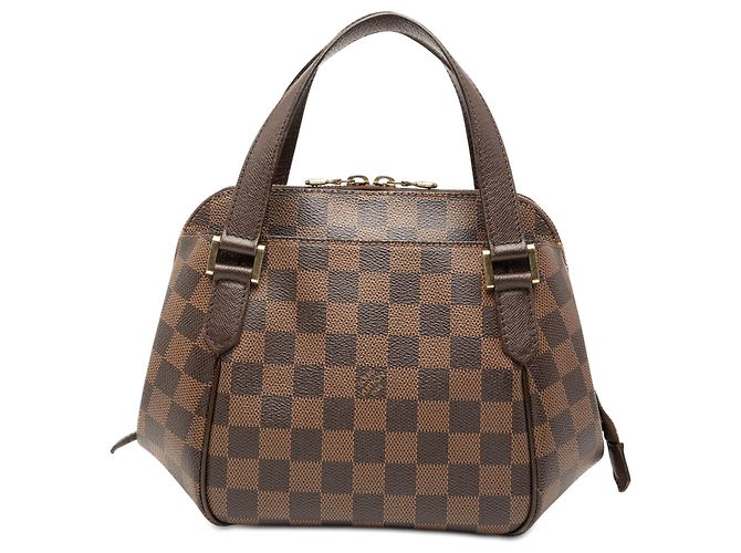 Borsa Louis Vuitton Damier Ebene Belem PM Marrone