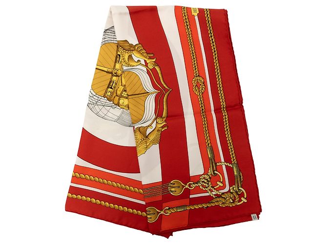 Sciarpa in seta Multi Hermès Chateaux D Arriere 90 Multicolore 