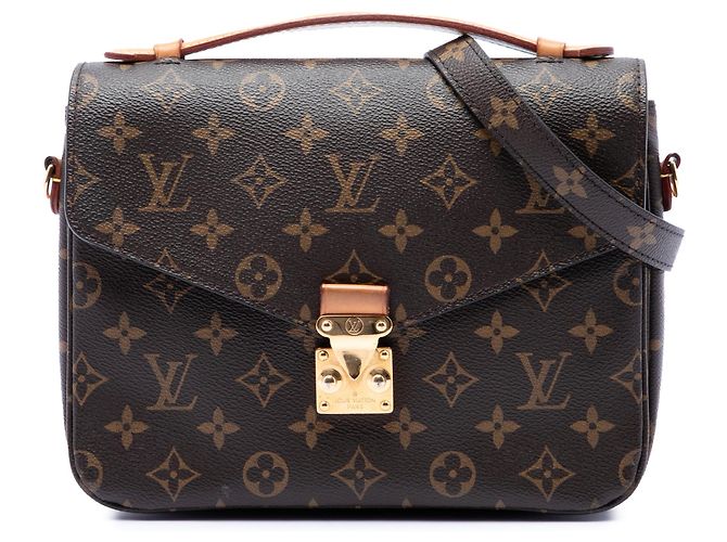Borsa Louis Vuitton Monogram Pochette Metis marrone