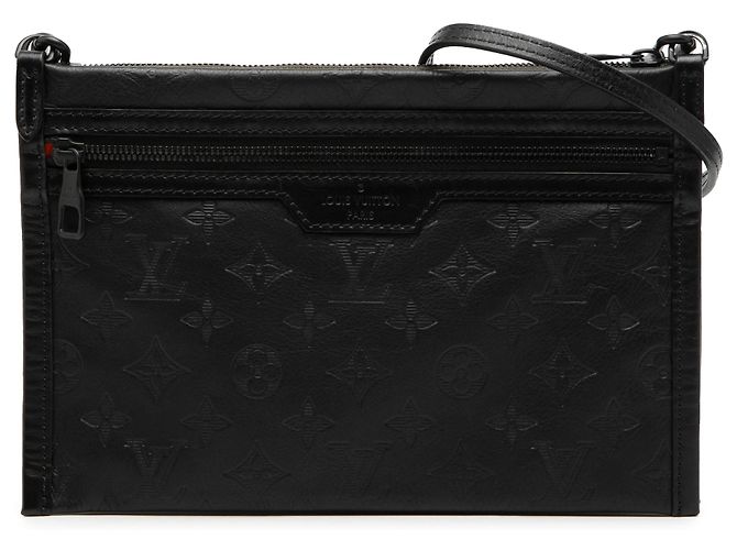 Bolso bandolera Messenger Double Flat en Monogram Shadow verde de Louis Vuitton
