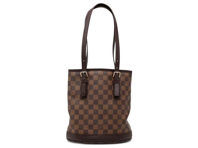 Bucket Borsa a secchiello Marais Damier Ebene marrone Louis Vuitton
