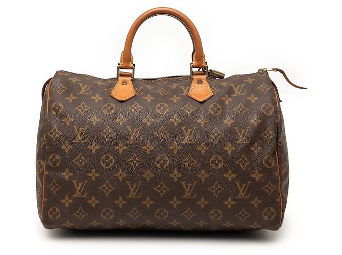 Borsa Boston Louis Vuitton Monogram Speedy 35 marrone