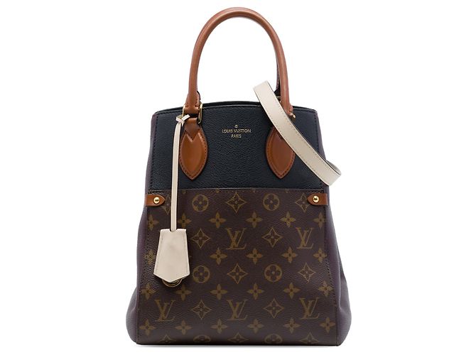 Borsa Louis Vuitton Monogram Fold Tote MM marrone
