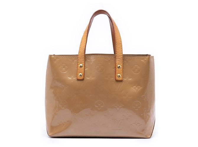 Bolsa Louis Vuitton Monogram Vernis Reade PM Bege