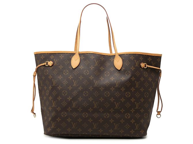 Borsa Tote Louis Vuitton Monogram Neverfull GM marrone
