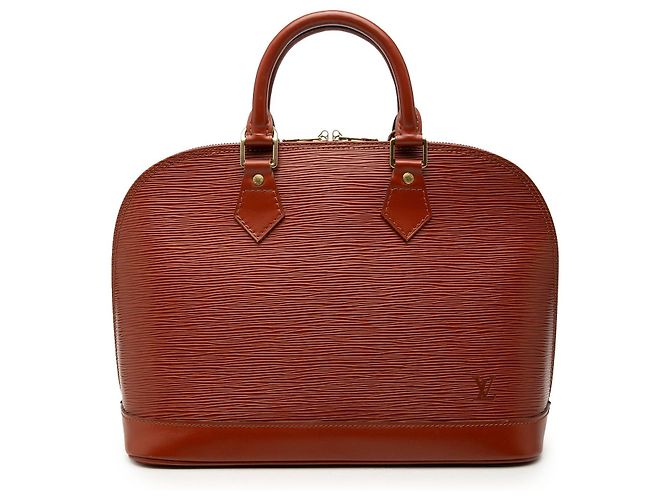 Borsa Louis Vuitton Epi Alma PM marrone