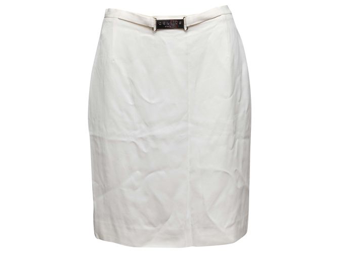 Céline Falda lápiz blanca Celine Talla FR 42 Blanco