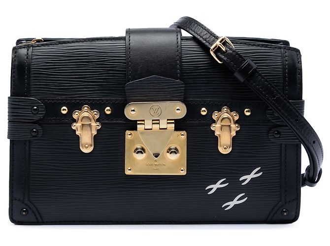 Borsa a tracolla Louis Vuitton Epi Trunk nera Nero