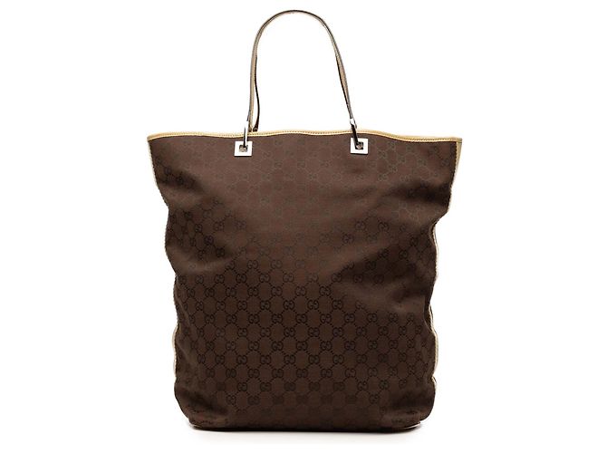 Borsa Shopper Large GG Canvas marrone Gucci