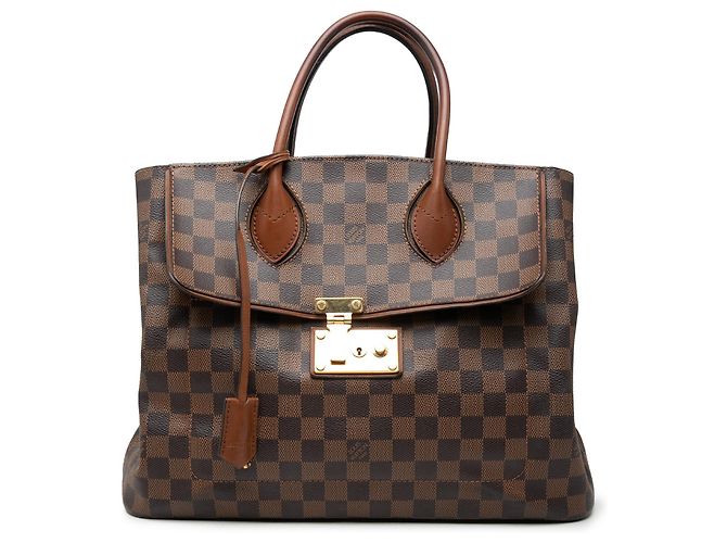 Bolsa Ascot Damier Ebene marrom Louis Vuitton