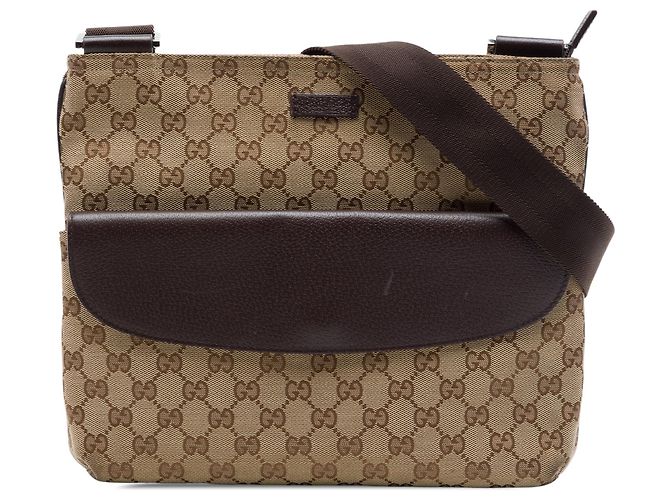 Borsa a tracolla Gucci GG Canvas beige