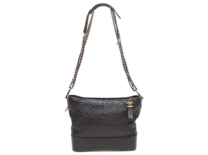 Borsa Hobo Chanel Gabrielle nera Nero