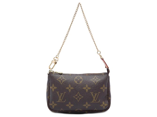 Borsa Louis Vuitton Monogram Mini Pochette Accessoires marrone