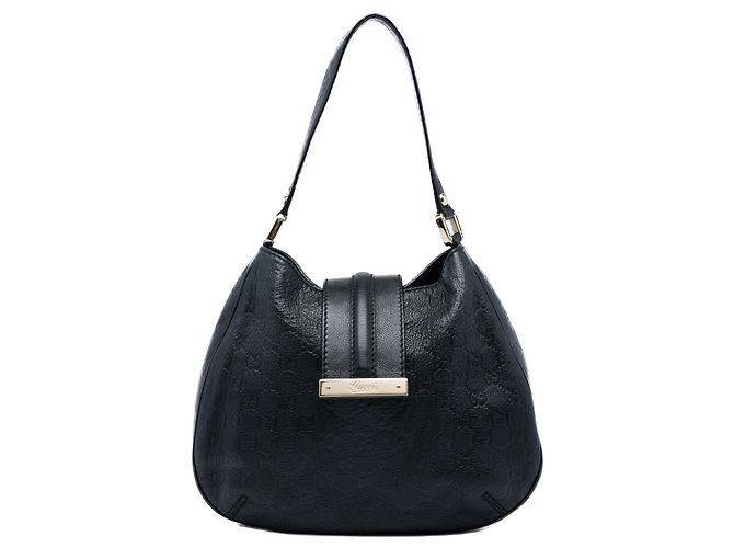 Borsa Hobo Guccissima Medium nera da donna Nero