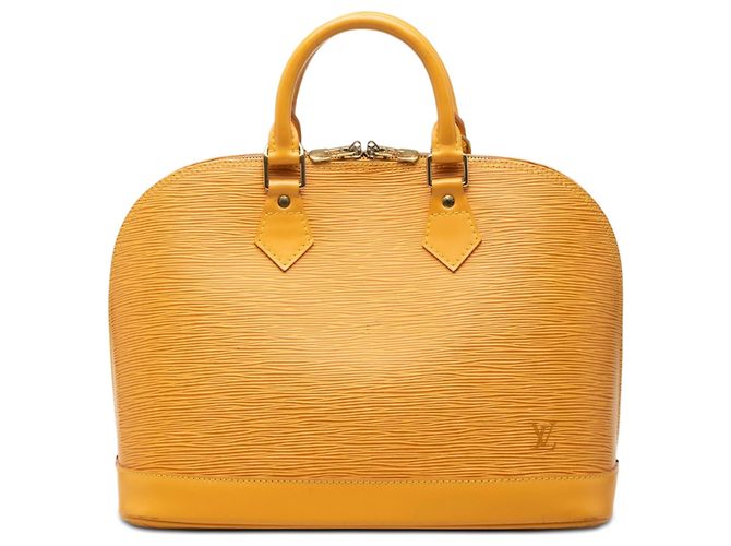 Borsa Louis Vuitton Epi Alma PM Gialla Giallo