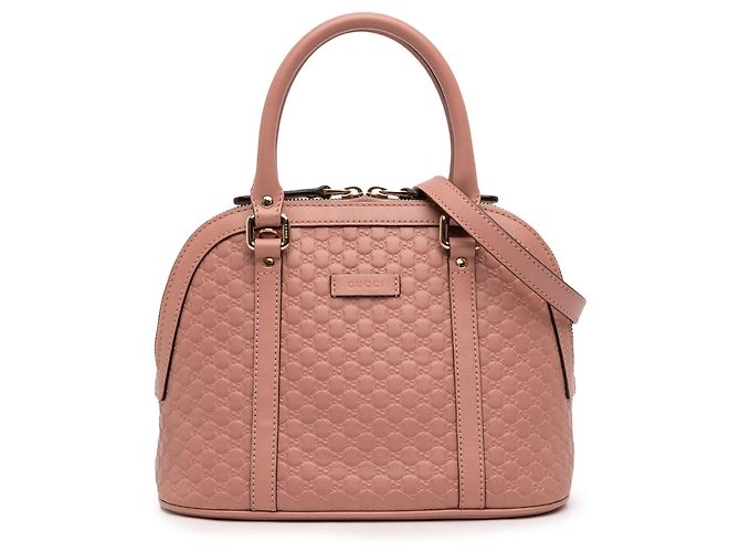 Borsa Gucci Mini Microguccissima Dome rosa