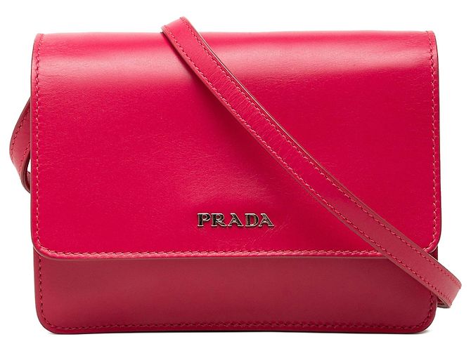 Borsa a tracolla Prada Box Calf rosa