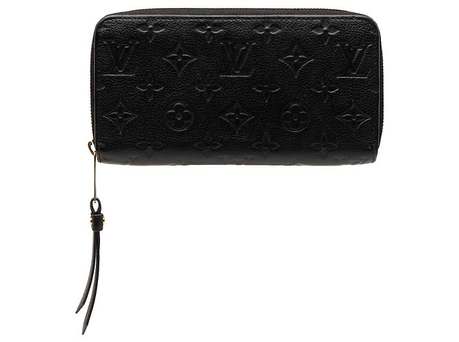 Cartera larga Zippy Monogram Empreinte negra Louis Vuitton Negro