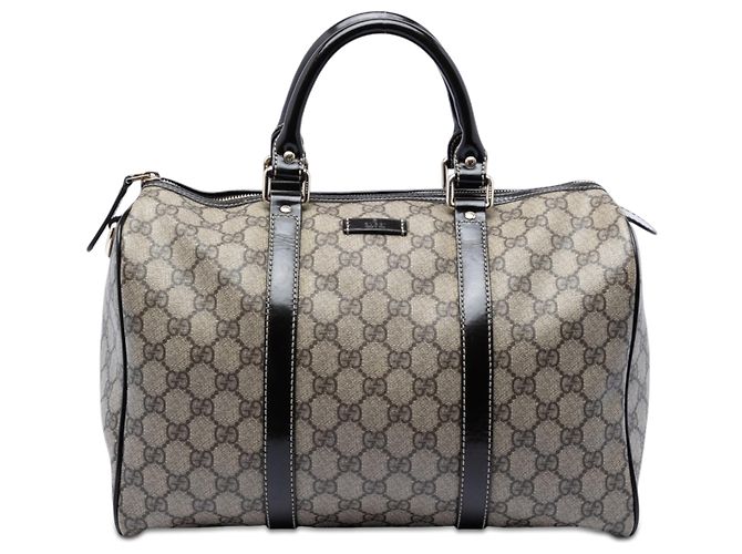 Gucci Medium GG Supreme Joy Boston Bag beige