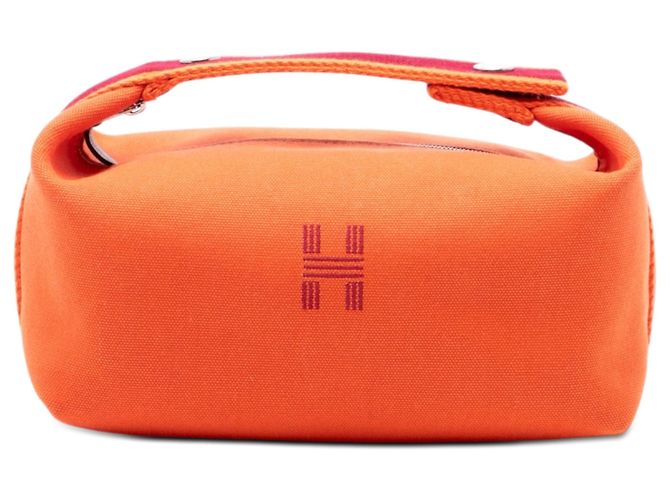 Case Orange Hermès Small Toile Bride A Brac Laranja