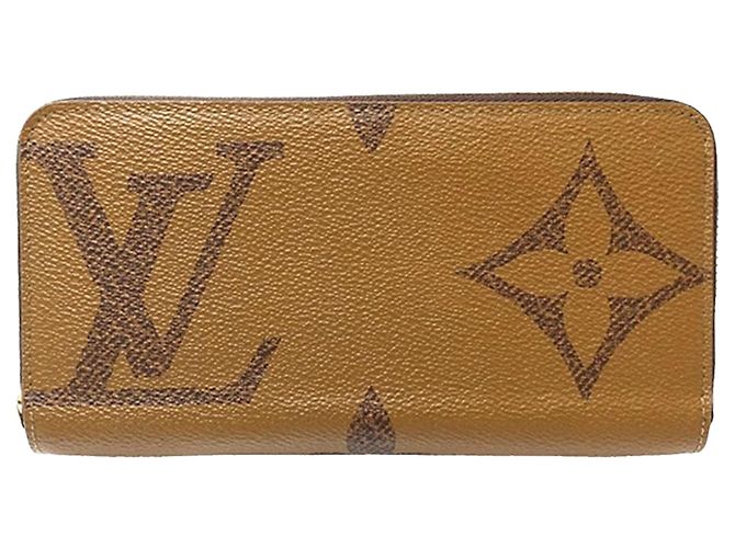 Cartera larga Zippy Monogram Giant Reverse marrón Louis Vuitton Castaño