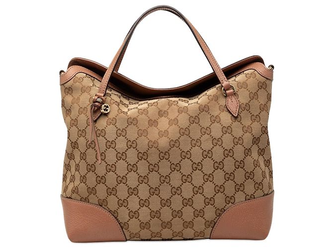 Borsa Tote Gucci Medium GG Canvas Bree beige