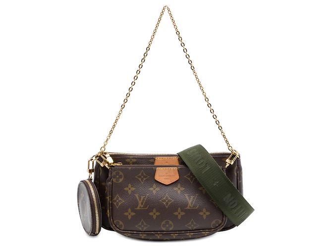 Bolso Louis Vuitton Monogram Multi Pochette Accessoires Marrón Castaño