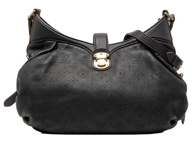 Borsa a tracolla XS Louis Vuitton Monogram Mahina nera Nero