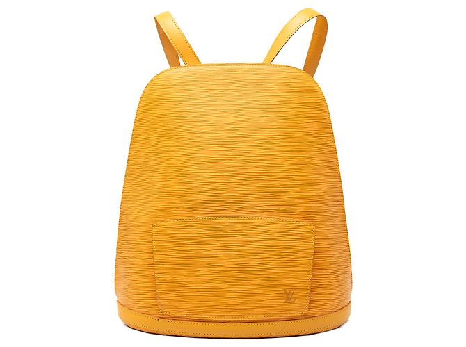 Yellow Louis Vuitton Epi Gobelins Backpack
