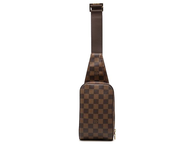 Bolsa transversal Louis Vuitton Damier Ebene Geronimos marrom
