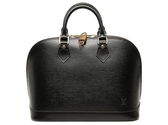 Borsa Louis Vuitton Epi Alma PM Nera Nero